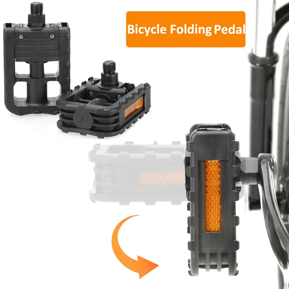 Pedal Platform Flat - 접이식 자전거 페달 반사경이 있는 범용