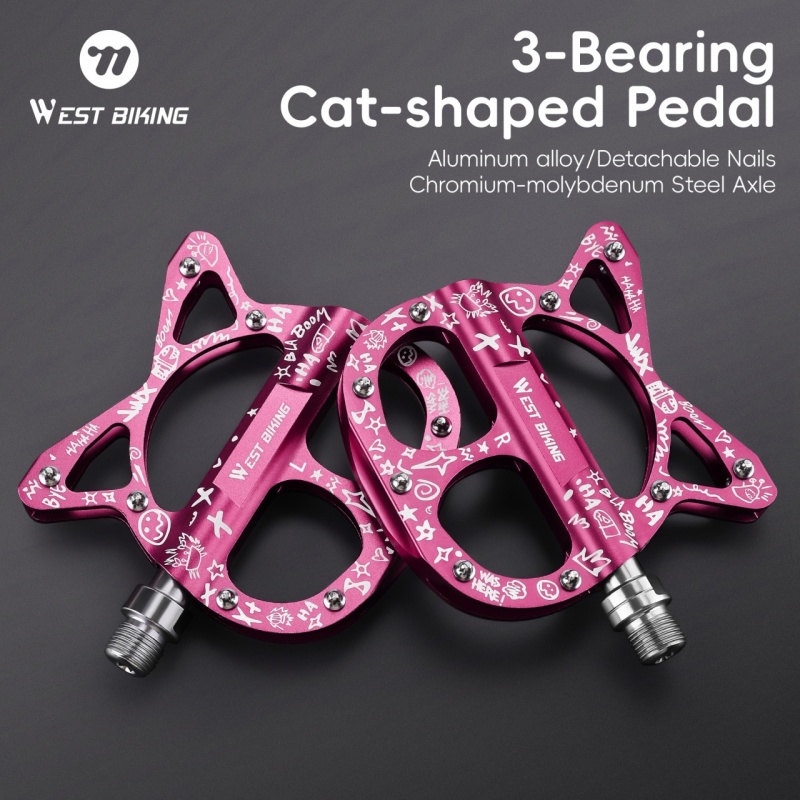 웨스트 바이킹 자전거 페달 3 베어링 고양이 모양 MT - Pedal Platform Flat 리뷰 및 가격