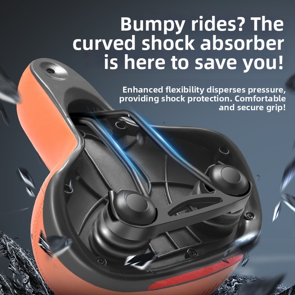 넓고 두꺼운 지지력 있는 폼 자전거 안장, 충격 흡수  - Mountain Biking Accessories 리뷰 및 가격