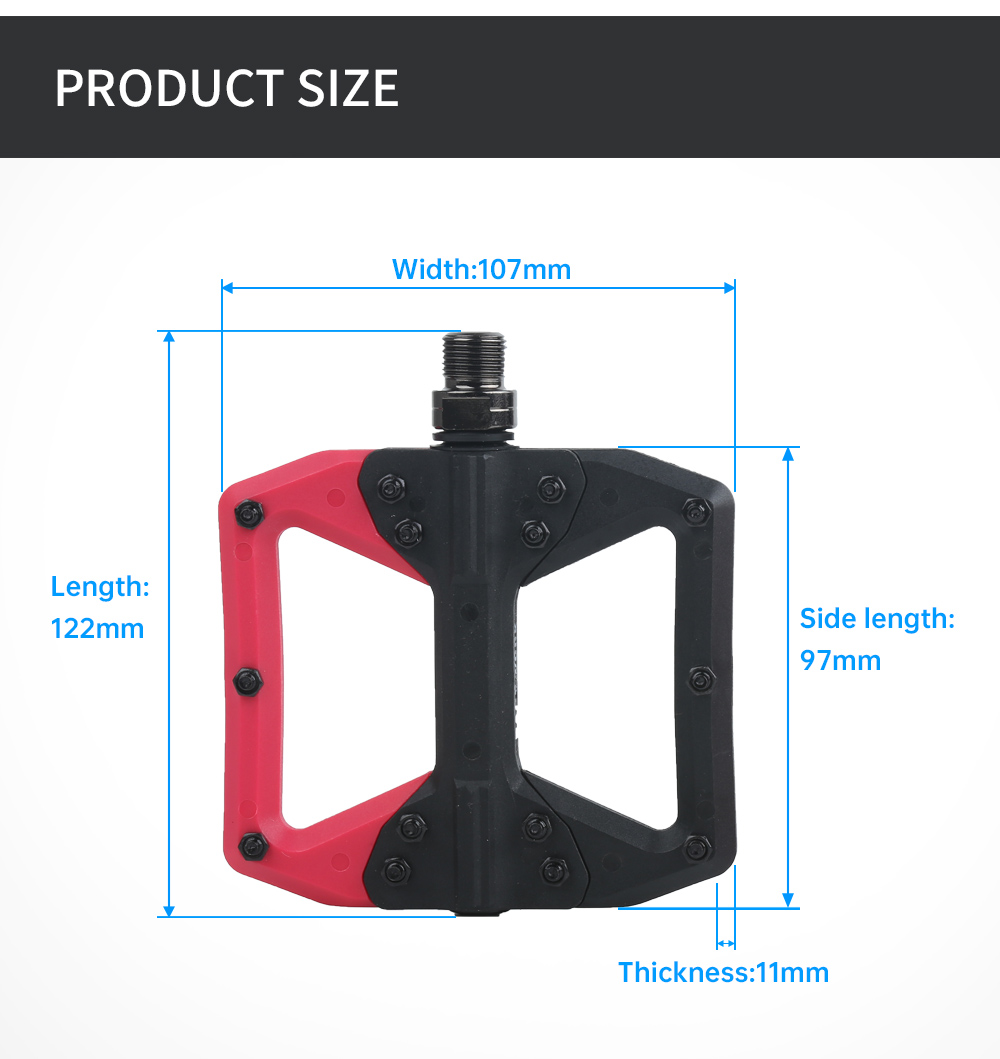 RACEOWKR 자전거 페달 MTB 나일론 플랫폼 발판 - Pedal Platform Flat 리뷰 및 가격