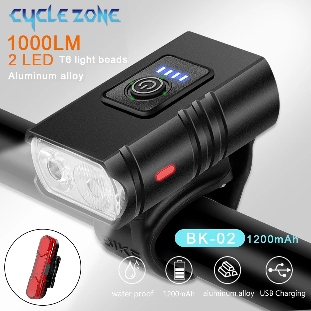 2 LED 자전거 전조등 1000LM USB 충전식 파 - Mountain Biking Zone 2 리뷰 및 가격