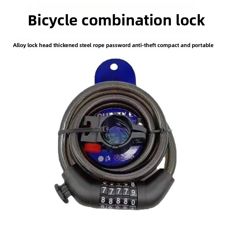 자전거 잠금장치, 전기 자전거 5자리 비밀번호 잠금장치 - Mountain Biking Accessories 리뷰 및 가격