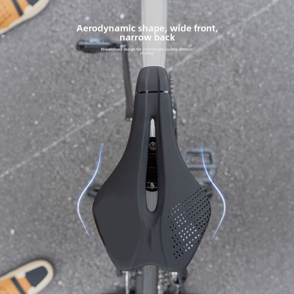 블랙 PU 가죽 충격 흡수 자전거 안장 통기성 미끄럼  - Mountain Biking Accessories 리뷰 및 가격