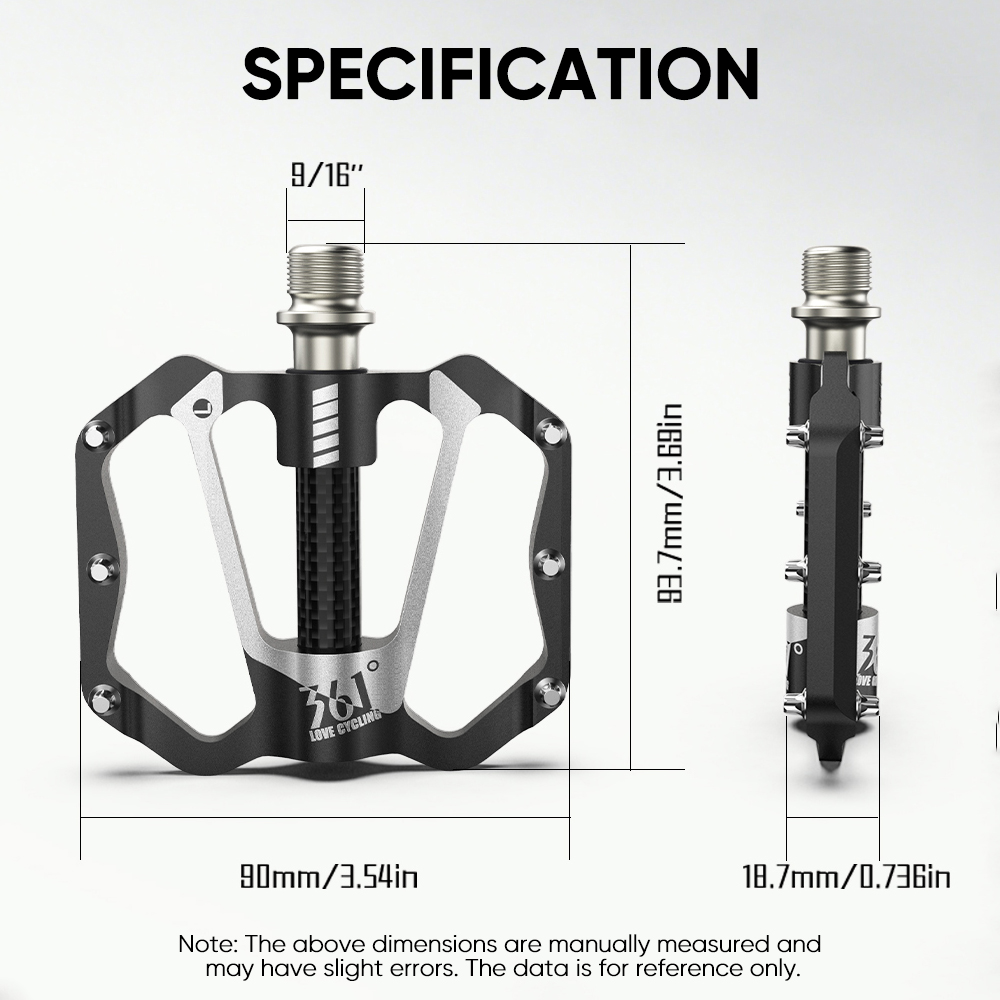 361도 3베어링 자전거 페달 초경량 자전거 플랫 페달 - Pedal Platform Flat 리뷰 및 가격