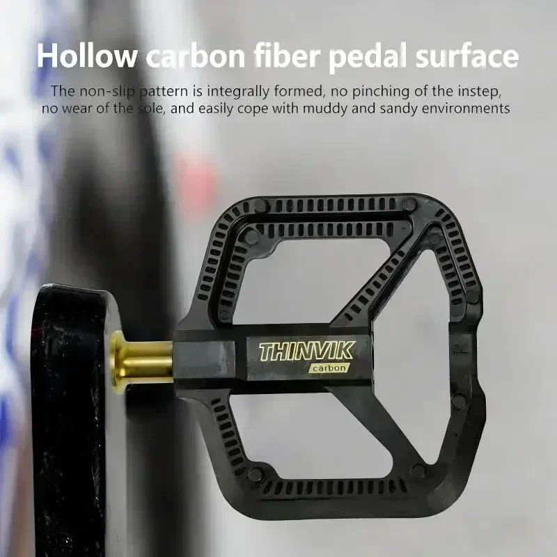 THINVIK 초경량 탄소 섬유 플랫 자전거 페달 14 - Pedal Platform Flat 리뷰 및 가격